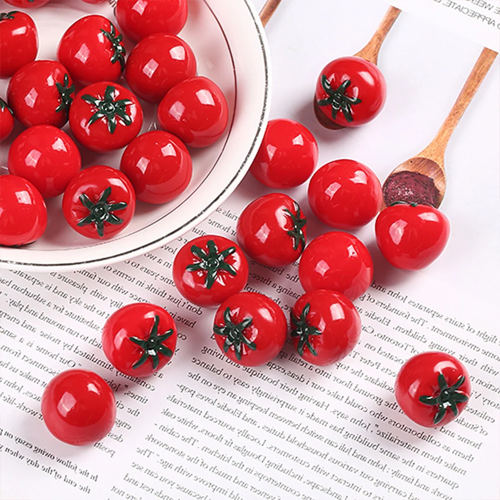 10 Pcs Tomato Model Baby Toy DIY Decor Tomatoes Photography Prop Decorative Mini Accessories