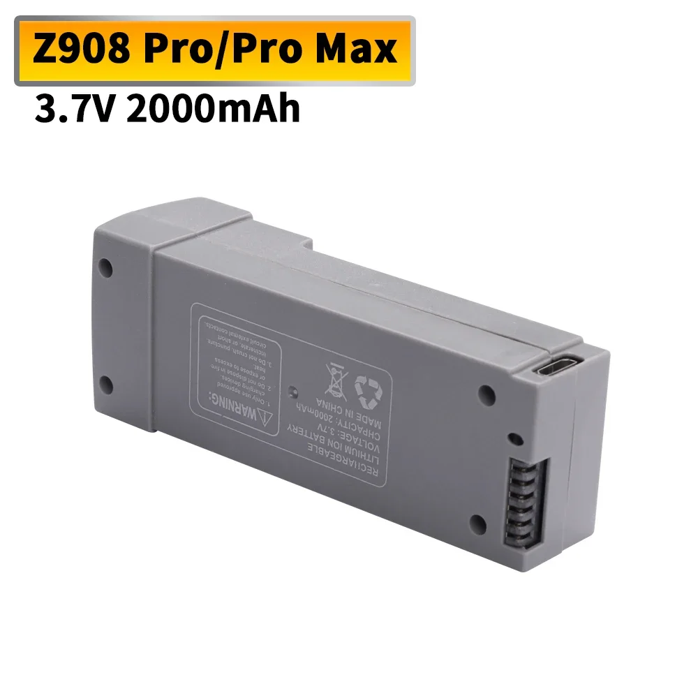 3.7 فولت 2000MAh Z908 بطارية ل Z908 برو ماكس RC الطائرة بدون طيار يبو بطارية حزم كوادكوبتر اكسسوارات 1-10 قطعة البطارية