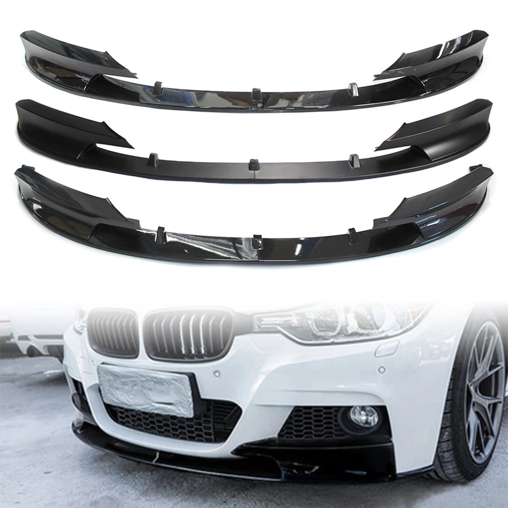 F30 12-18 Front Bumper Lip Chin Spoiler Splitter Trim Car Accessories For BMW F30 F31 3Series 2012 2013 2014 2015 2016 2017 2018