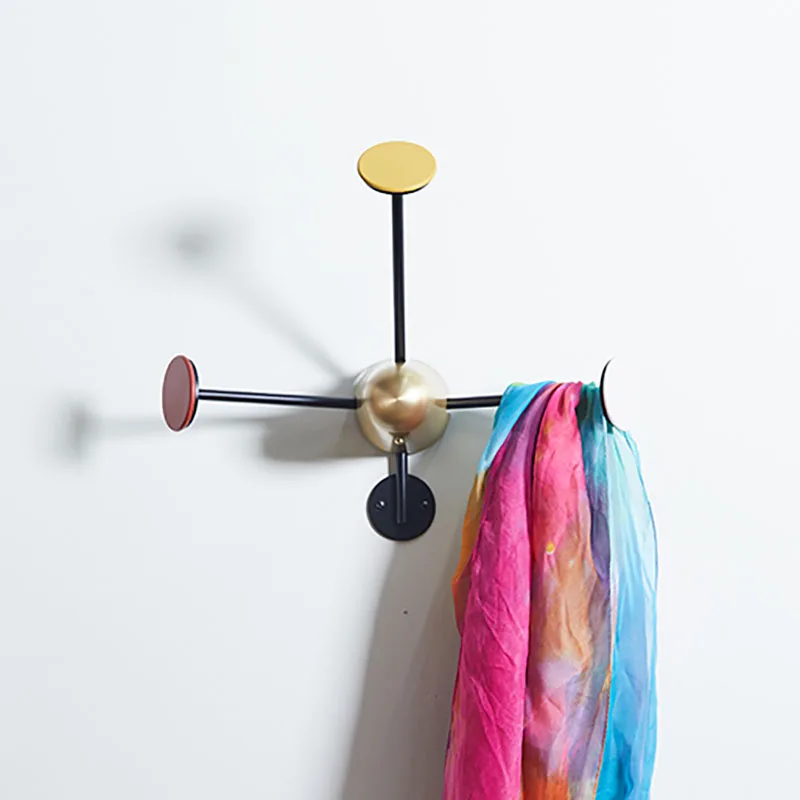 

Nordic Metal Coat Racks 3 Hooks Designer Entrance Hall Clothes Hanger Living Room Storage Dressing Rooms Headboards Furniture