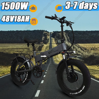 CMACEWHEEL RX20 MAX-T Electric Bicycle 1500W Dual Motor 48V18AH Lithium Battery Electric Bike 20*4.0 Inch Fat Tire Aldult E-Bike