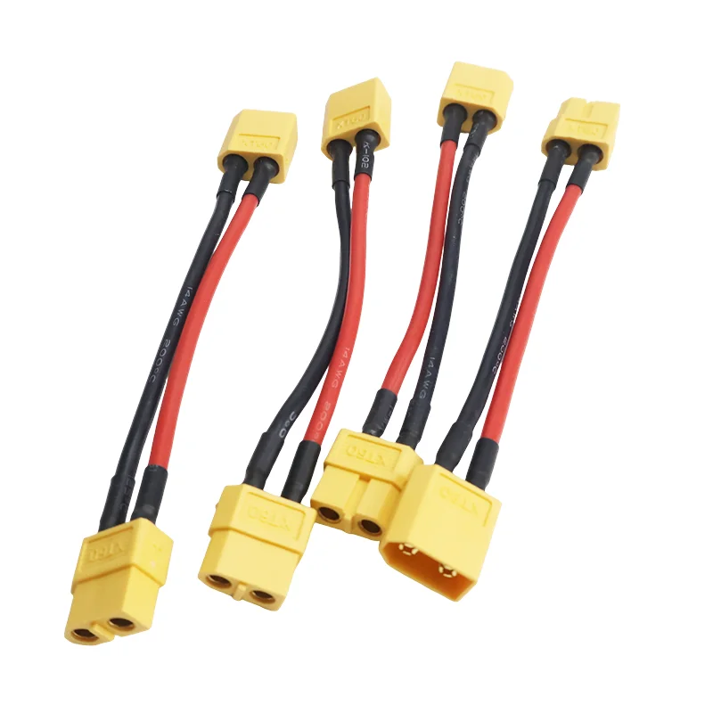 2 قطعة XT30 XT60 XT90 ذكر/أنثى موصل البطارية 10 سنتيمتر لينة سلك السيليكون المزدوج تمديد لمحرك شاحن البطارية توسيع DIY بها بنفسك