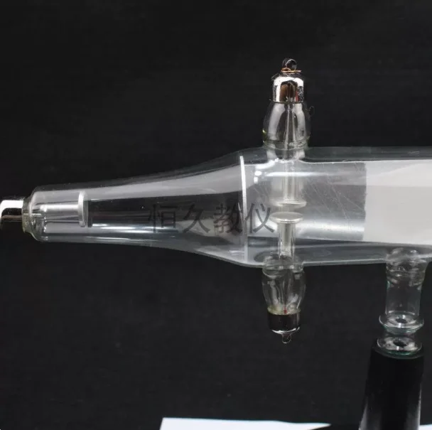 Cathode Ray Tube with Induction Coil and Electrostatic Deflection for Physics and Electromagnetism Laboratory Experiments