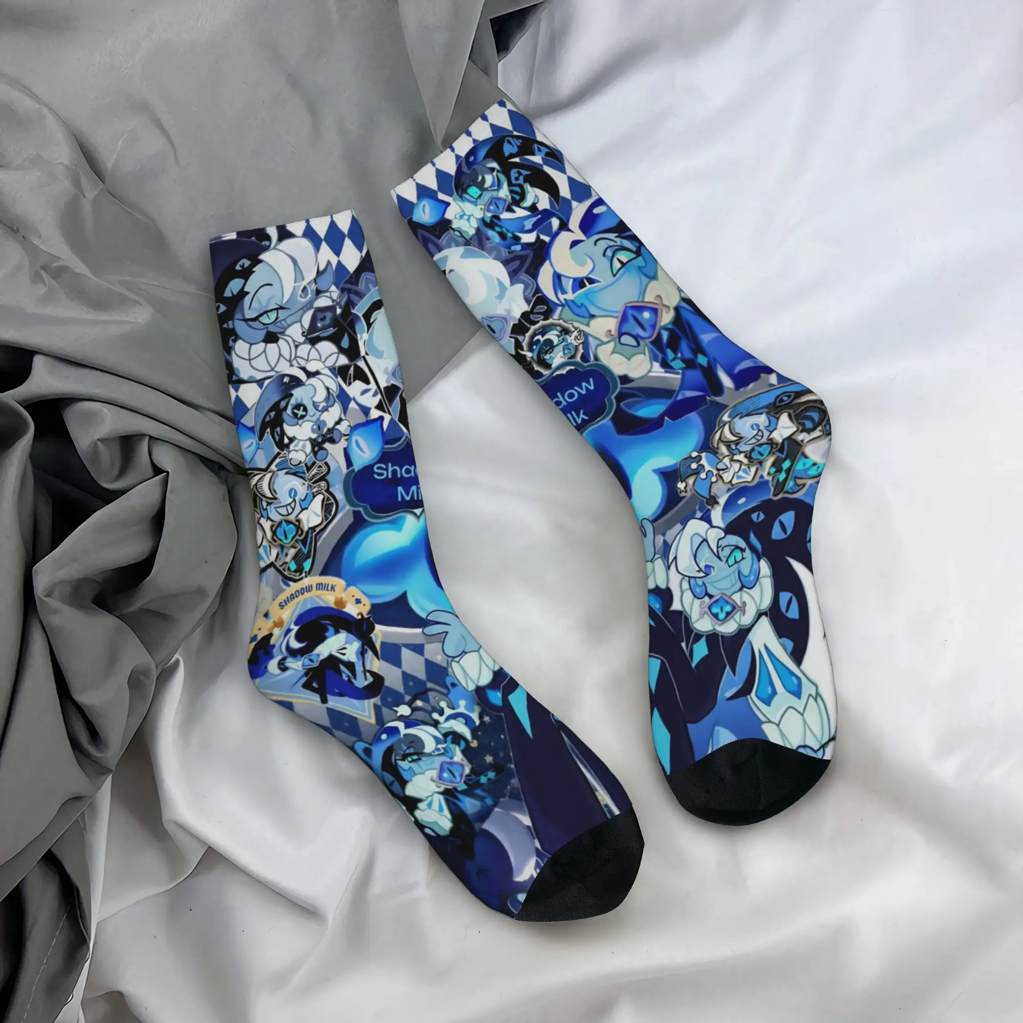 Shadow Milk Cookie Gift Dress Socks Merch for Women Men Compression Printed Socks