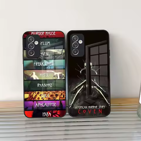 TV Horror Story AHS 1984 Phone Case Glass For Samsung Galaxy S24 S25 S21 S22 S20 S23 Ultra Fe Plus A34 A54 A24 A16 A52 M54 Cover