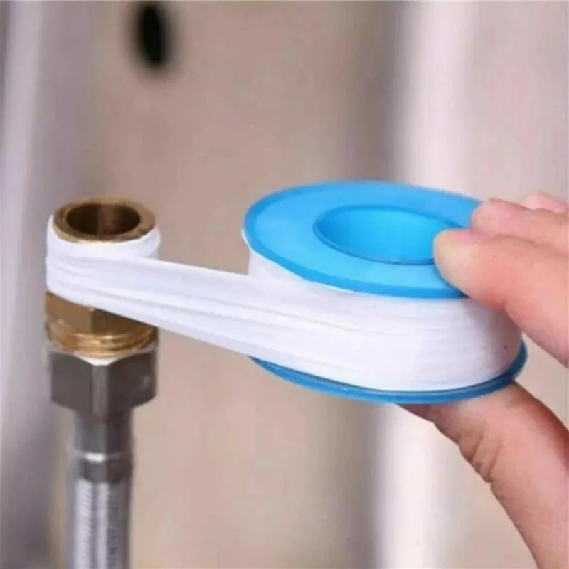 10Pcs PTFE Plumbing Thread Seal Tape Oil-Free Leakproof Sewer Plug Water Pipe Faucet Repair Tool Adhesives Sealants