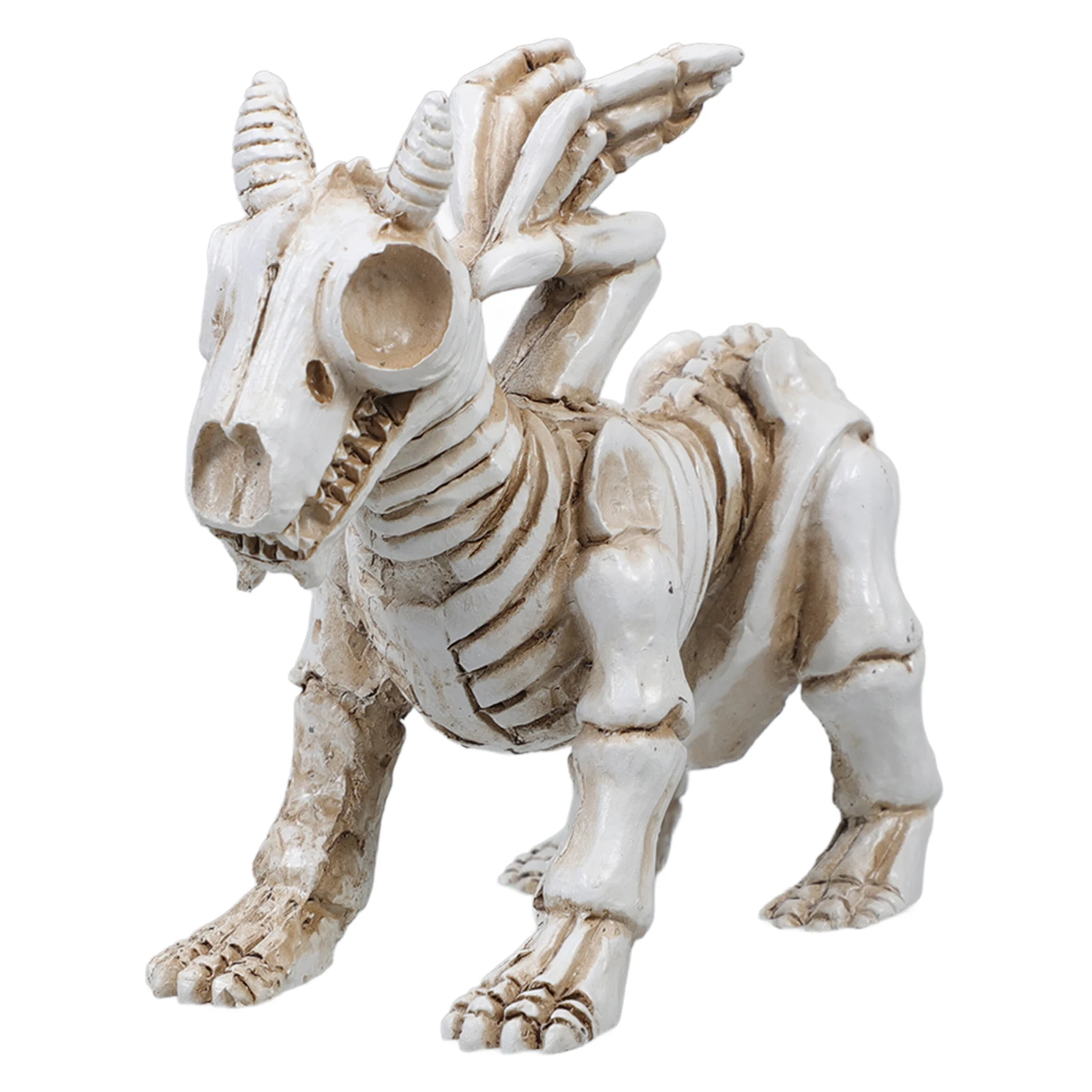 

Spooky Dog Ornament Decoration Resin Outdoor Yard Garden Statues Figurines Scary Animal Skeletons Decorations Horror