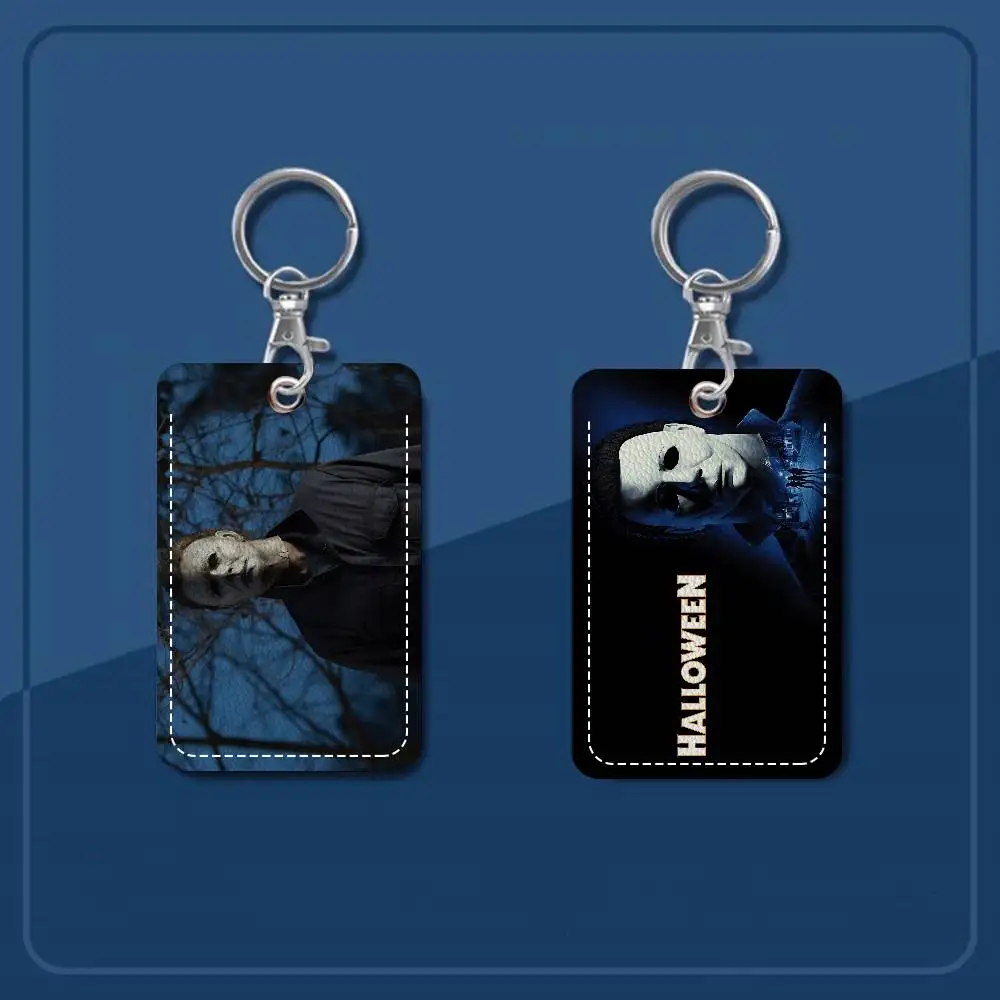 Horror Movie H-Halloween 1pc INS Creative Cartoon Student Campus Card Holder For Meal Card, Bus Card, Work Card, Etc