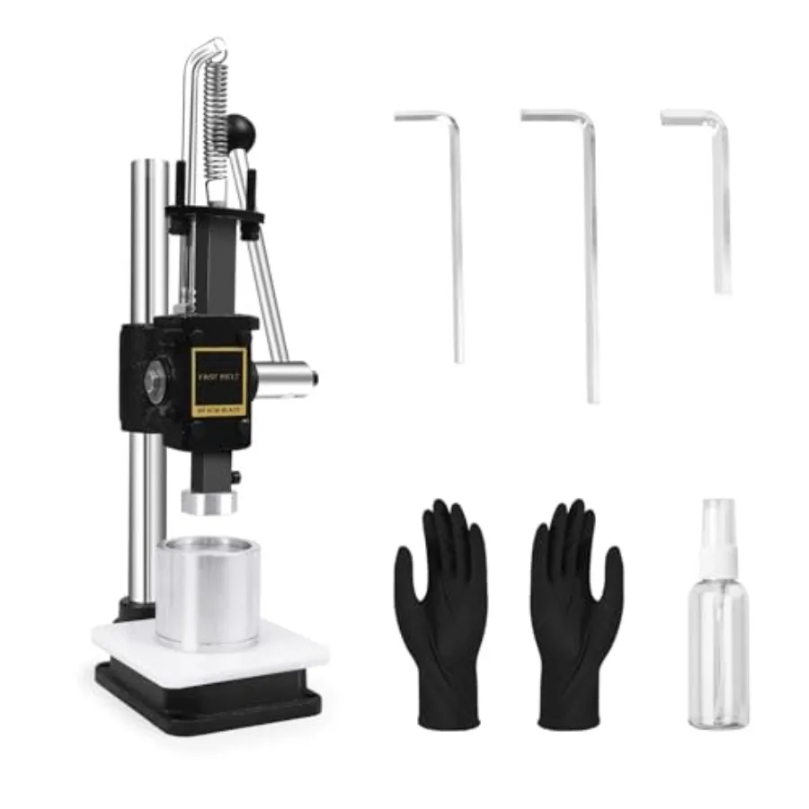 

FAST MELT Bath Ball Pressing Machine with an Aluminum Alloy Mold Adjustable Height Shower Steamer Press Machine for DIY Handmad