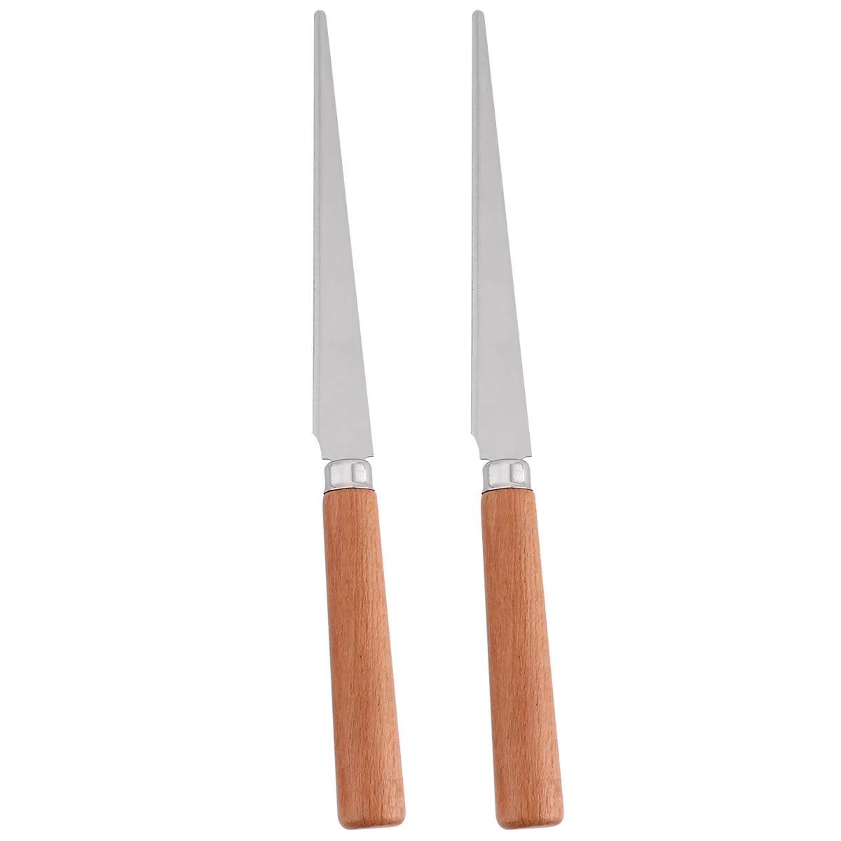 2 PCS Clay Repair Knife Ceramic Pottery Tool Embossed Fettling Handle Wood Wooden