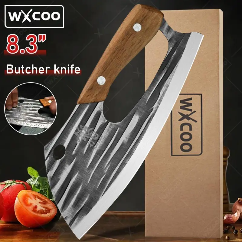 

WXCOO Handmade Forged Knife Effort Saving Kitchen Chef Knife Boning Knife Stainless Steel Chopper Vegetable Knives Household