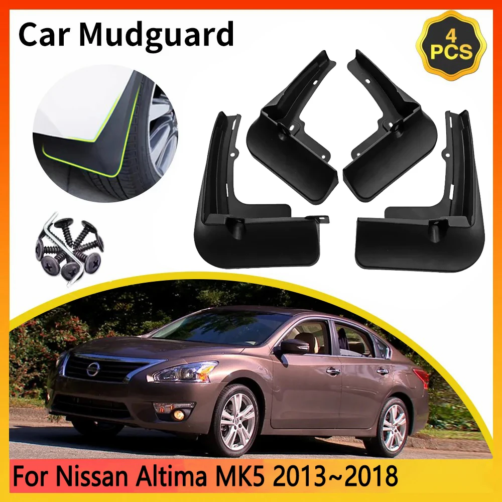 For Nissan Altima L33 MK5 5th 5Gen Teana 2013~2018 2014 2015 2016 Car Mudguards Mudflap Mudguard Splash Guards Mud Flaps Fender