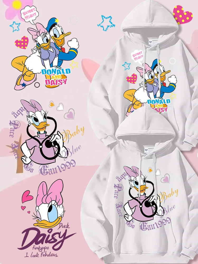 Donald Duck and Daisy Cartoon Anime periphery Women's Hoodie Autumn and Winter new style fashion Couple's clothing hoodie