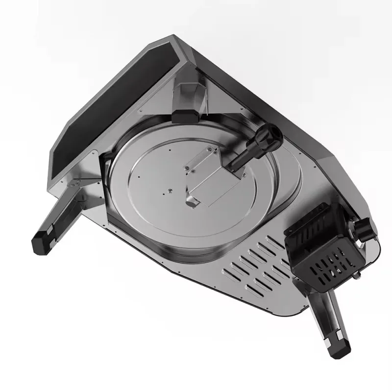 معدات خبز البيتزا المحمولة فرن غاز دوار مع حجر دوار للمخبز شاحنة طعام دوارة للمطبخ المنزلي صانع البيتزا #2