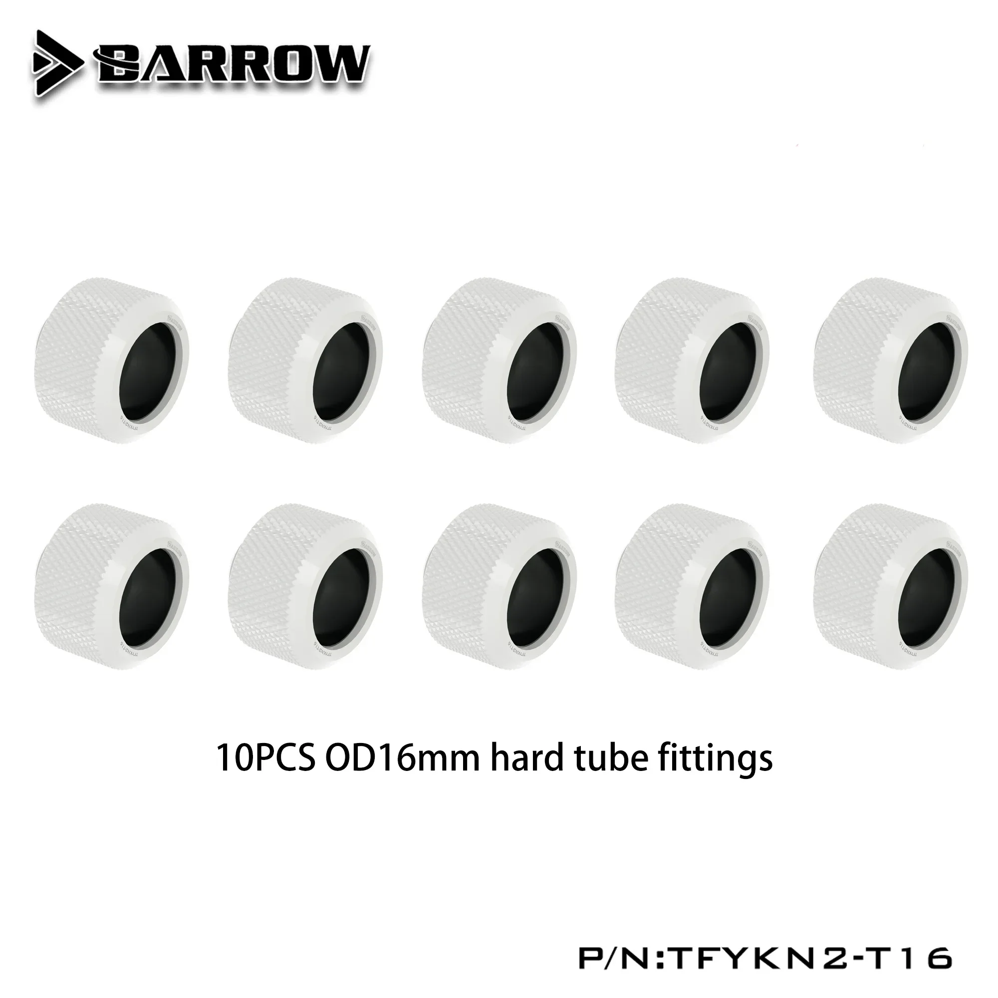 Barrow Water Cooling Anti-Off Tpye Hard Tube Fitting Adapter Suitable for OD14mm/OD16mm Rigid Pipe Water Cooling TFYKN2-T14/16