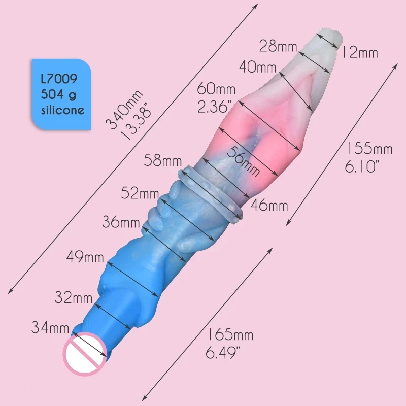 Double Ended Fantasy Penis Dildo with Knot for Lesbian Couple Sex Toys Shop Dual Sides Penis Hand Fist Anal Butt Plug Sexy toys