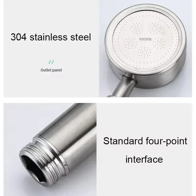 High Pressure 304 Stainless Steel Handheld Shower 5 Modes Adjustable Shower Heads Saving Spa Shower 2025 Douche