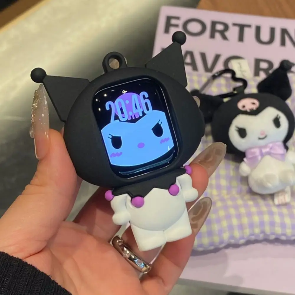 

Anime Sanrio Kuromi for IPhoneiWatch Watch Case Cute Anti-fall Cartoon Kawaii S10 Women's Model Ultra Lovely Portable Decoration