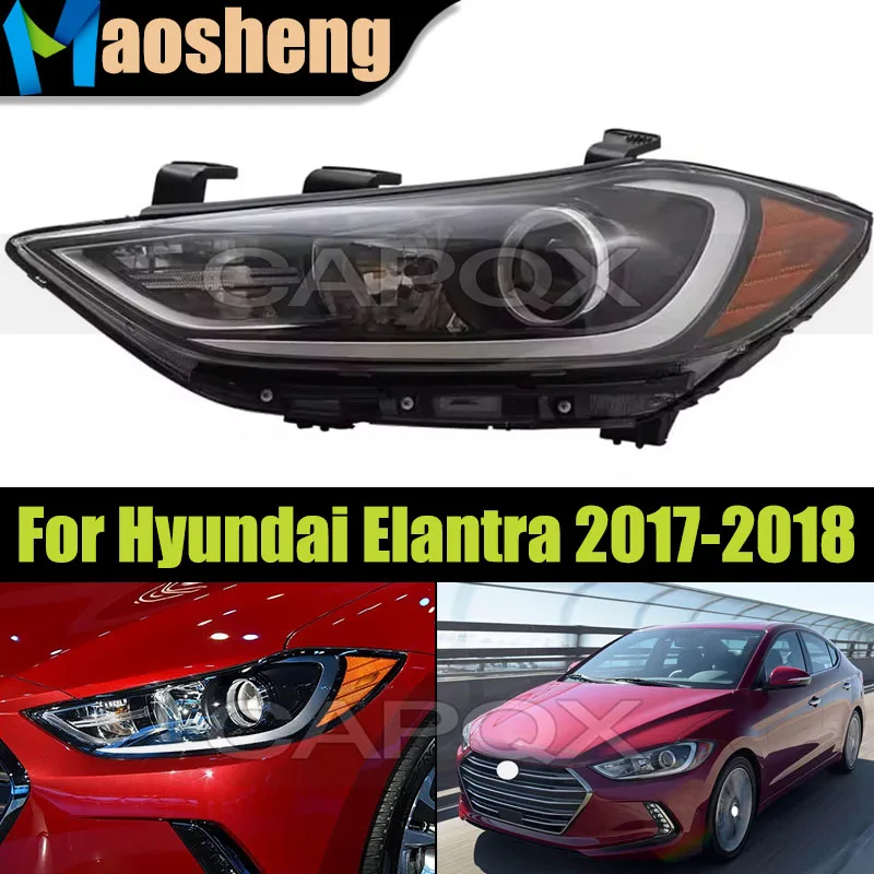 

US Version Front Bumper Headlight Head Light For Hyundai Elantra 2017-2018 Headlamp Head Lamp Driver Light