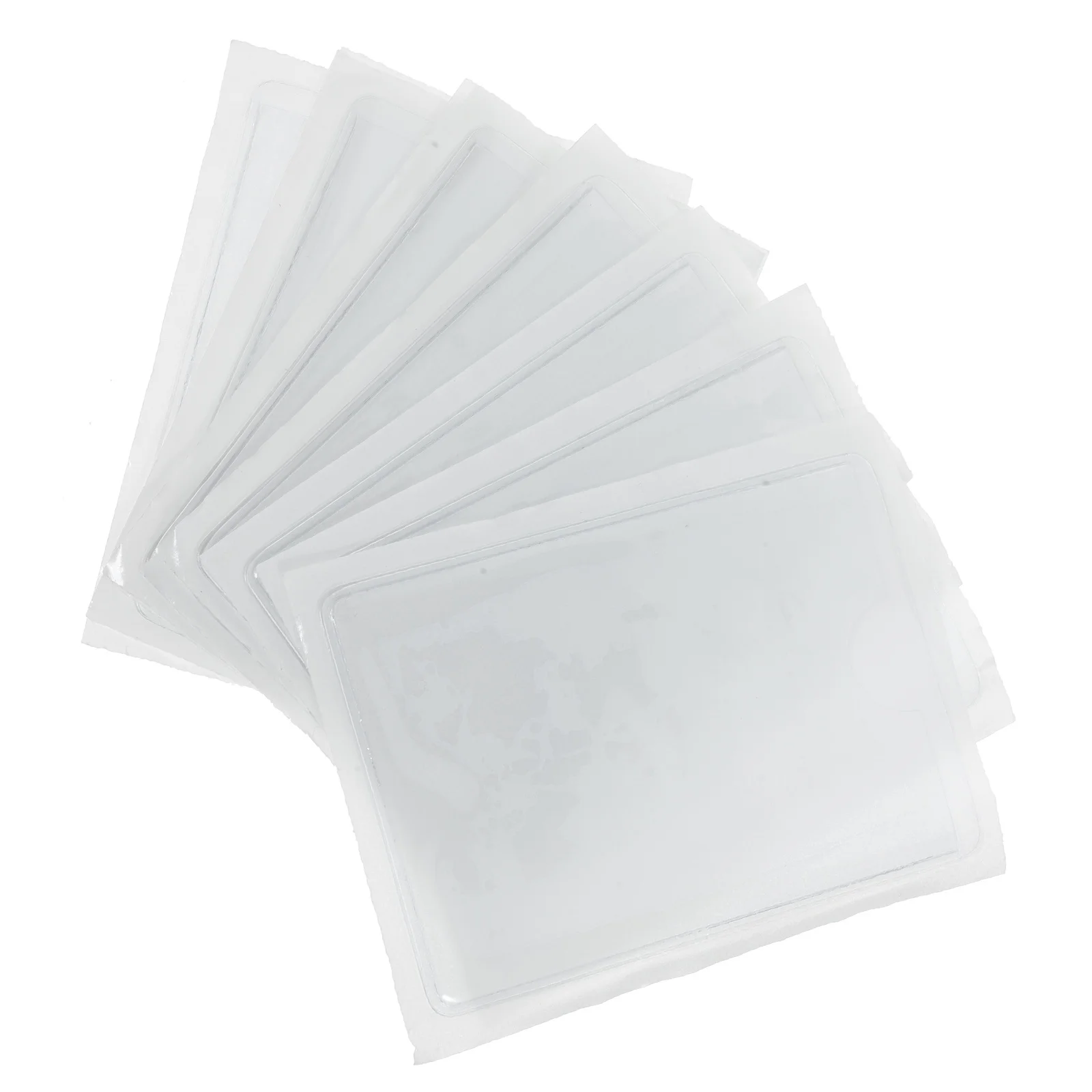 10 قطعة حاملي بطاقات التسمية اللاصقة شفافة ذاتية اللصق حافظة بطاقات لمستلزمات المستودعات صندوق توصيل حماة التسمية #6