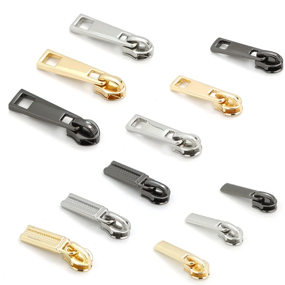 

5pcs 3# 5# Nylon Zipper Sliders for Bags Garment Decor Zippers Puller Tents Home Textiles Zip Repair Sewing DIY Accessories