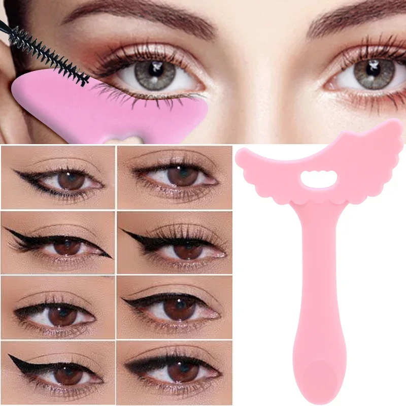 

1pcs Silicone Eyeliner Ruler Multi-Functional Eye Makeup Assist Eyeliner Tool Eyelash Paint Lipstick Silicone Beauty Ruler