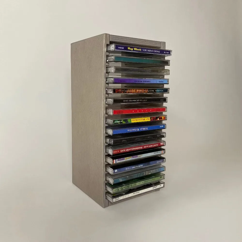 Customizable Wooden CD Storage Display Stand Record Storage Rack Easy To Assemble Made of Solid Wood Long-lasting and Durable