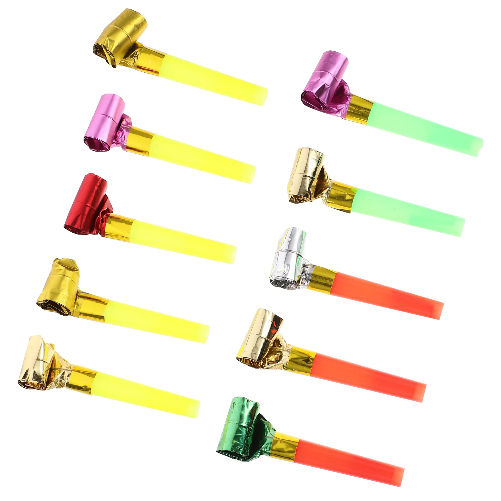 10 Pcs Whistle Dragon Blowing Props Party Horns Christmas Blowouts Noise Maker Favors Child