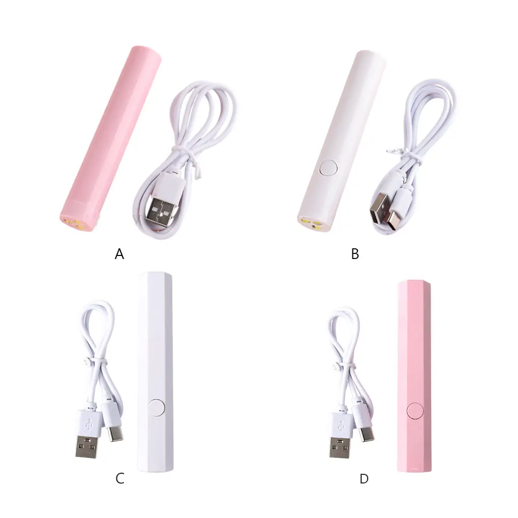 

Portable Salon Quick Dry USB Nail Dryer Home Travel Phototherapy Tools UV LED Lamp Mini Flashlight Pen Gel Light