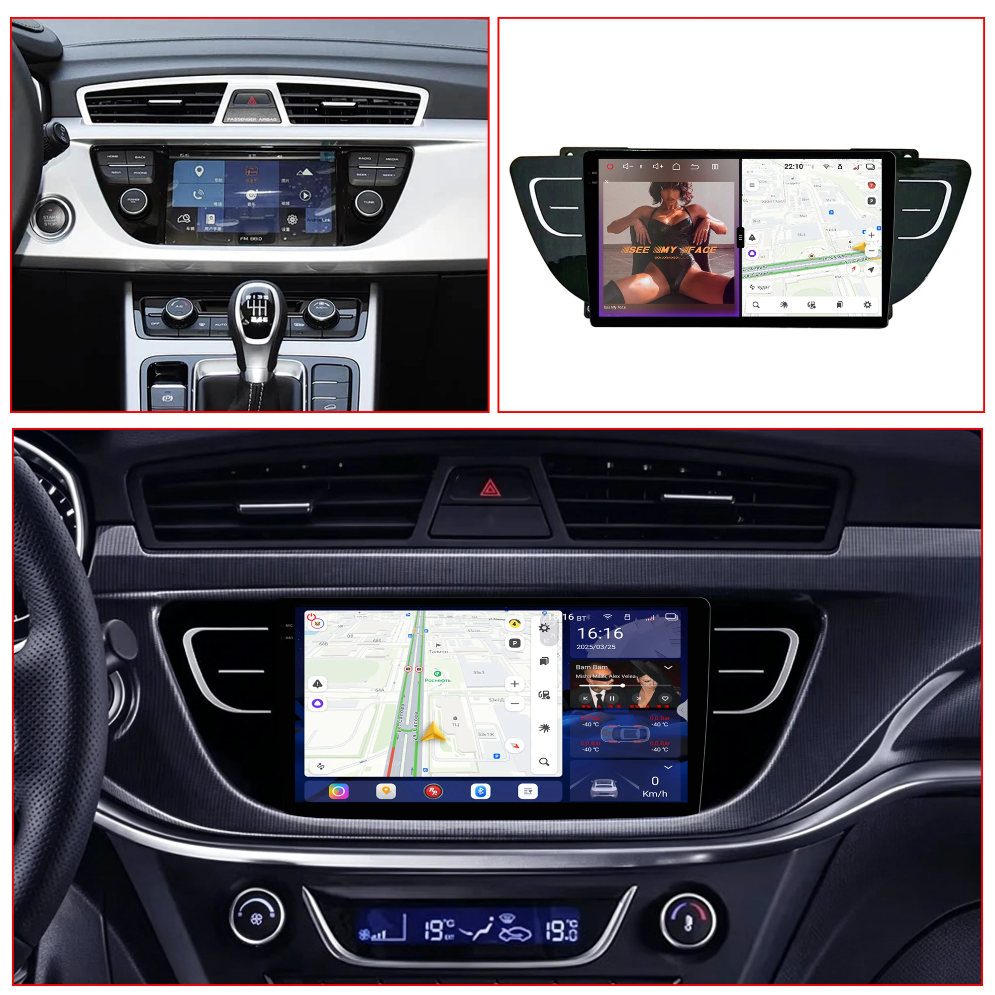 Redpower Crystal Sound 850 Pro Max Android Car Radio Player Screen for Geely Atlas NL-3 2016 - 2020 Bluetooth Hi-Fi