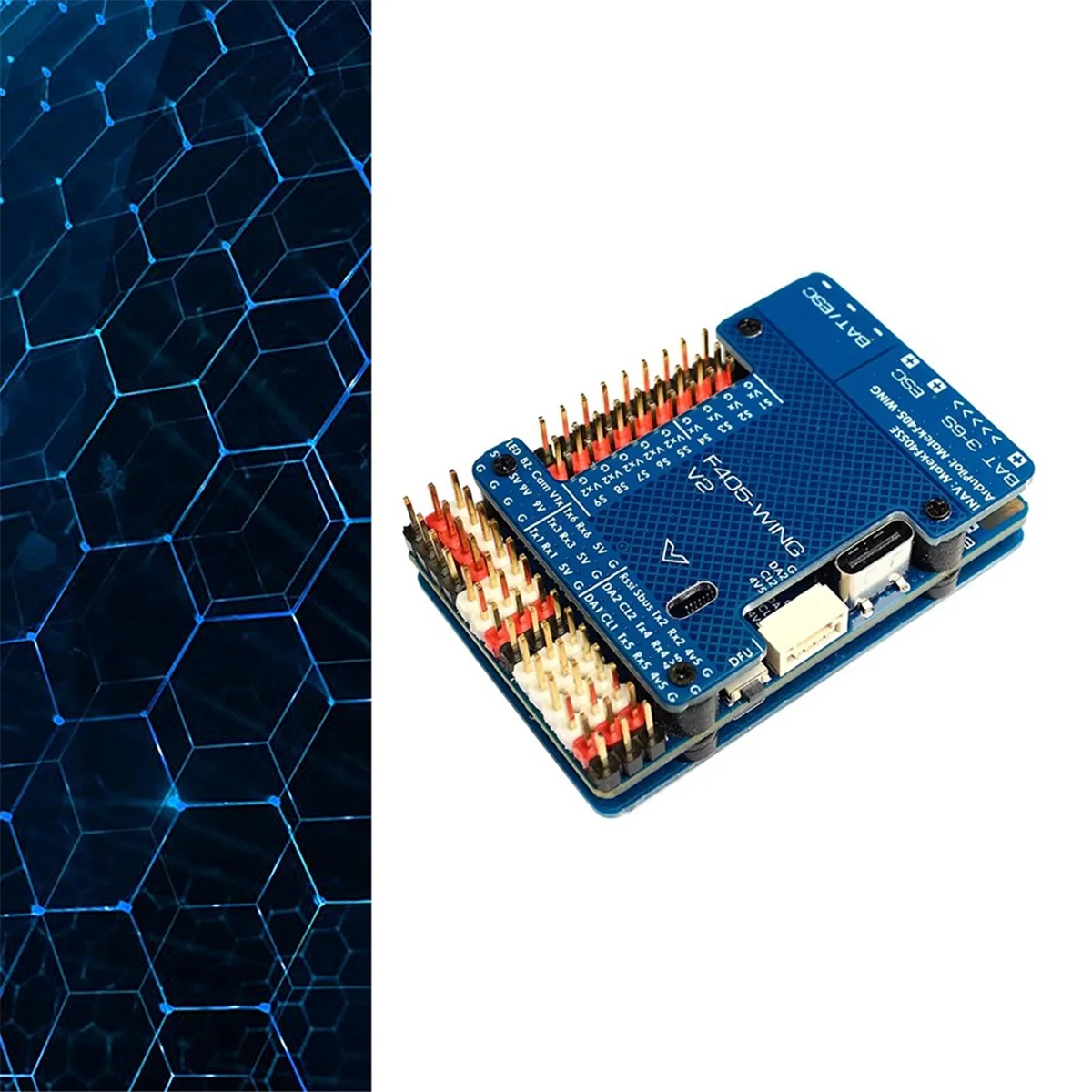 実用的な F405 WING V2 フライト コントローラー 3-6S 内蔵 Baro OSD ブラックボックス ArduPilot INAV RC 固定翼飛行機モデル用