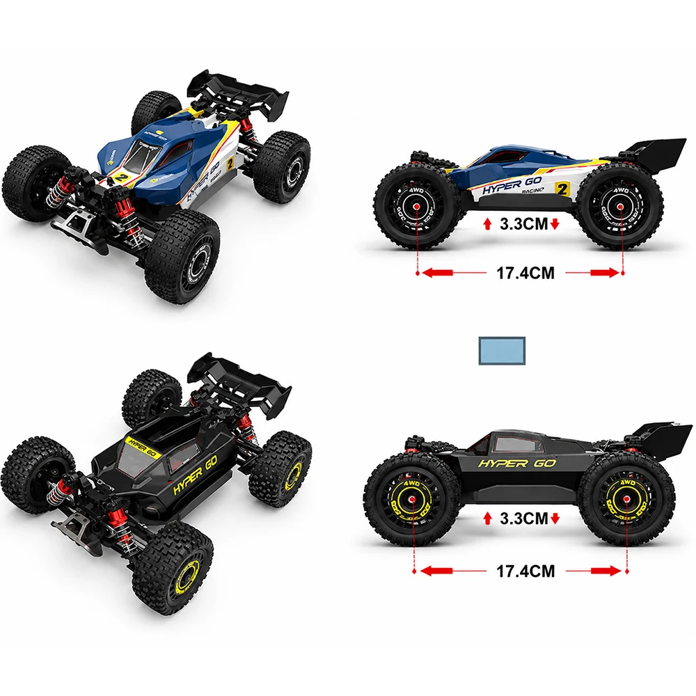 MJX Hyper Go 16213 1/16 RC Car Brushless Double-Shell Tire 4wd