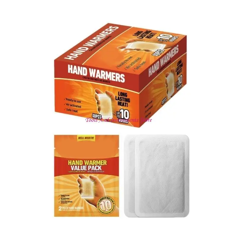 40pcs Hand Heaters Convenient Warmers for Winter Outdoor Daily Comfortable C7AC
