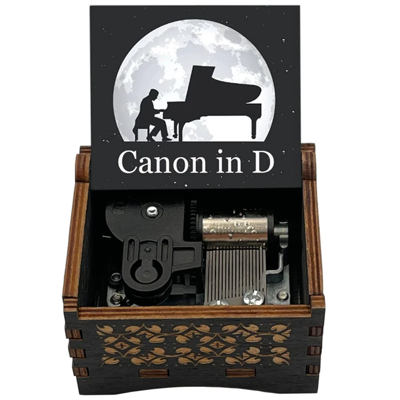 Piano Piece《Canon in D》Climax 14-seconds Adapted 18-Tone Music Box Home Decoration Ornaments Holiday Party Gifts