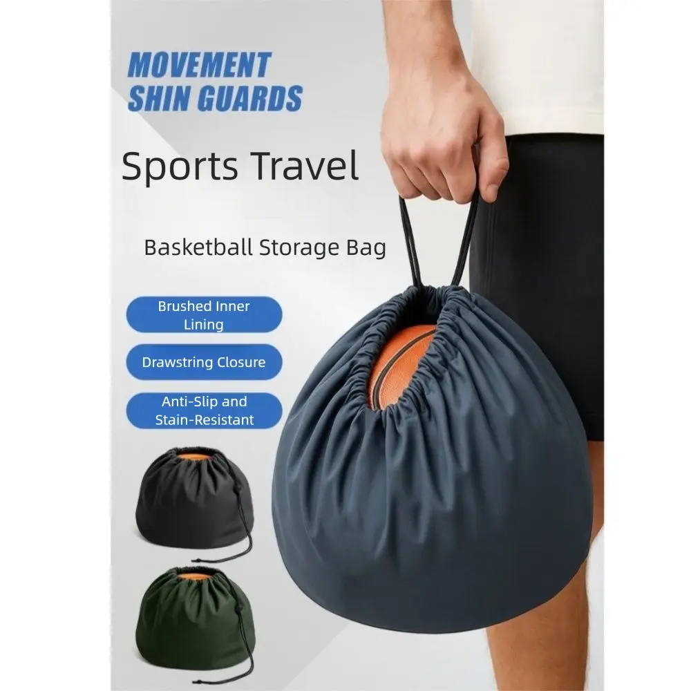 

Solid Color Basketball Tote Bag Large Capacity Lightweight Adjustable Ball Handbag Adjustable Shoulder Single Shoulder
