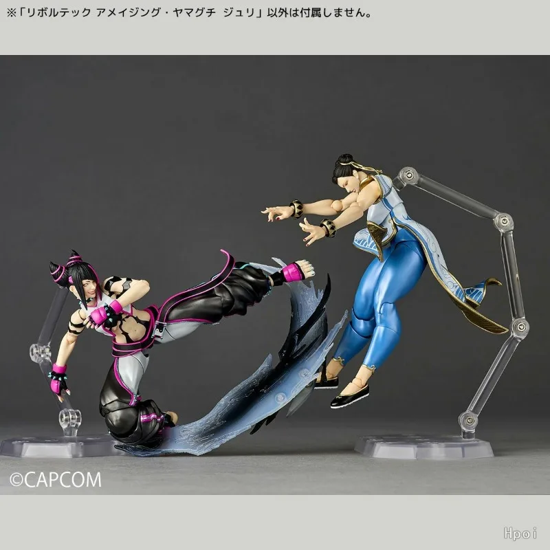 KAIYODO Original Revoltech Street Fighter 6 Series Chun-Li Anime Action Figure Model Toys Movable Model Ornaments Gifts Fo Boys