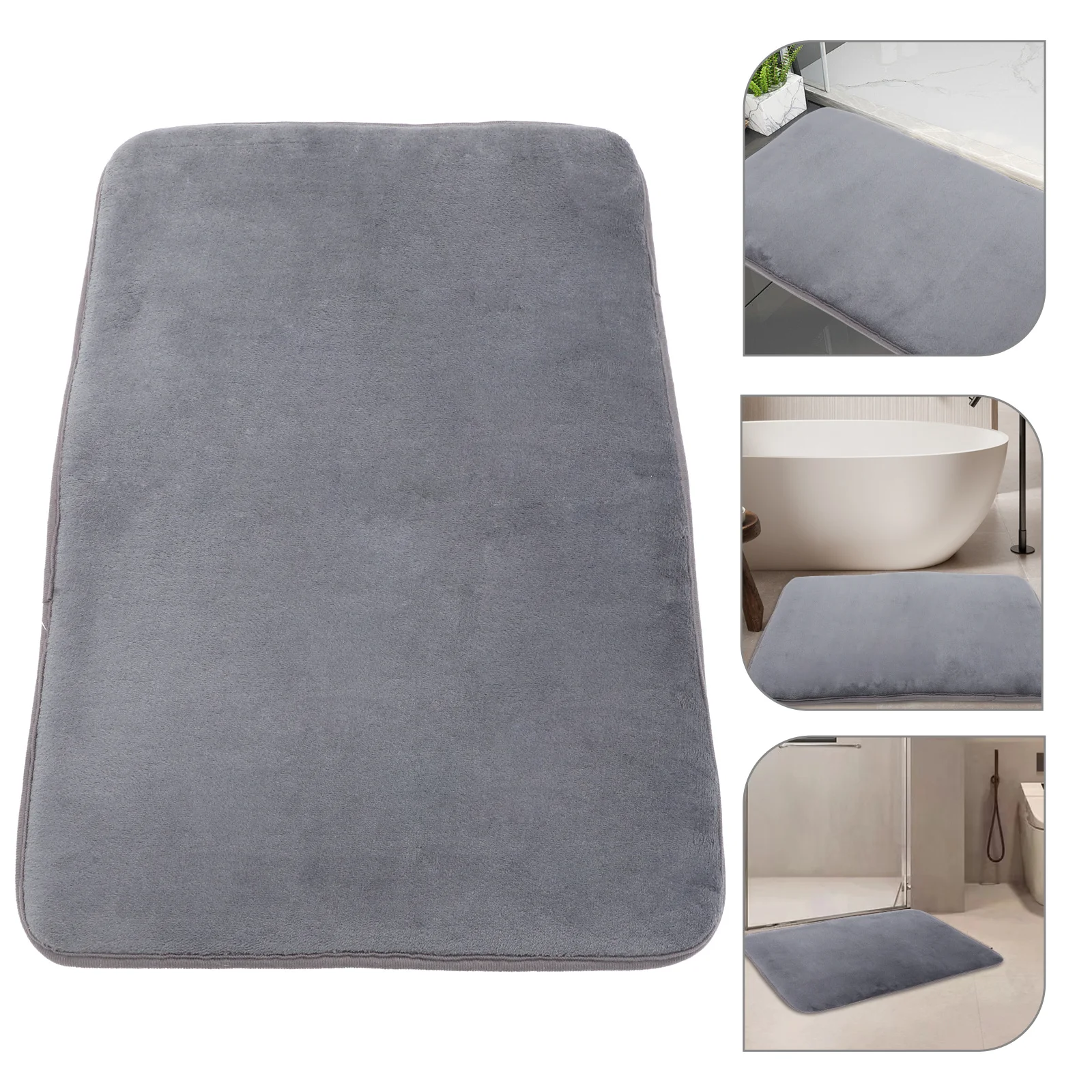

Memory Foam Bath Mat Thick Soft Nonslip Bathroom Floor Mat Absorbent Shower Rug Shower Rug Bath Rugs Bathroom Mats