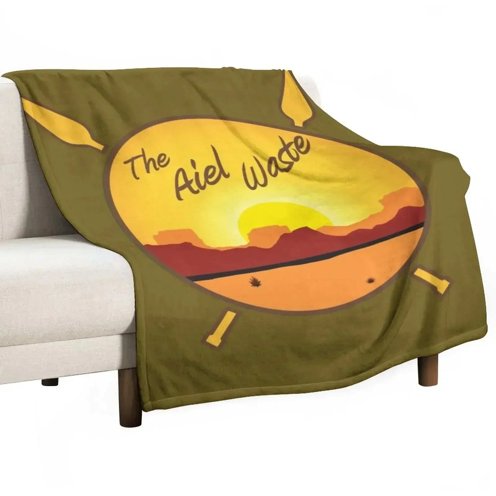 

The Aiel Waste Circle w/Spears Throw Blanket Soft Plaid Nap Decorative Beds Comforter Blankets