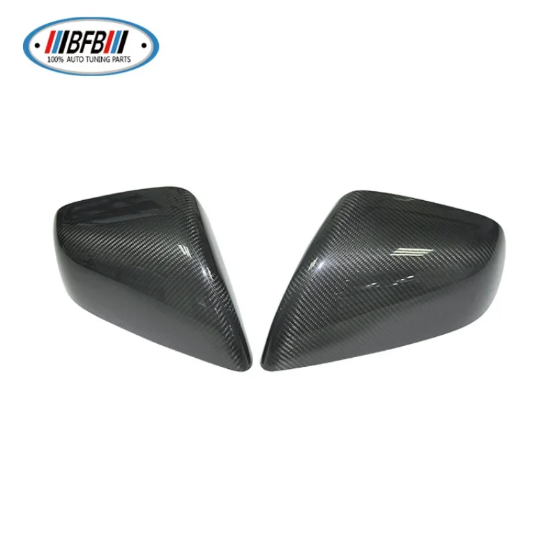 

For Tesla Model X Real Dry Carbon Fiber 2023+ Exterior Decoration Rearview Mirror Cover Modification Body Kit Accessories