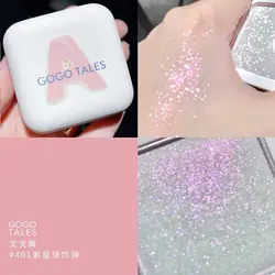 GOGO TALES Highlighting Palette Face Contour Highlighting Long Lasting Easy To Apply Glitter Eyeshadow Pretty Makeup Косметика