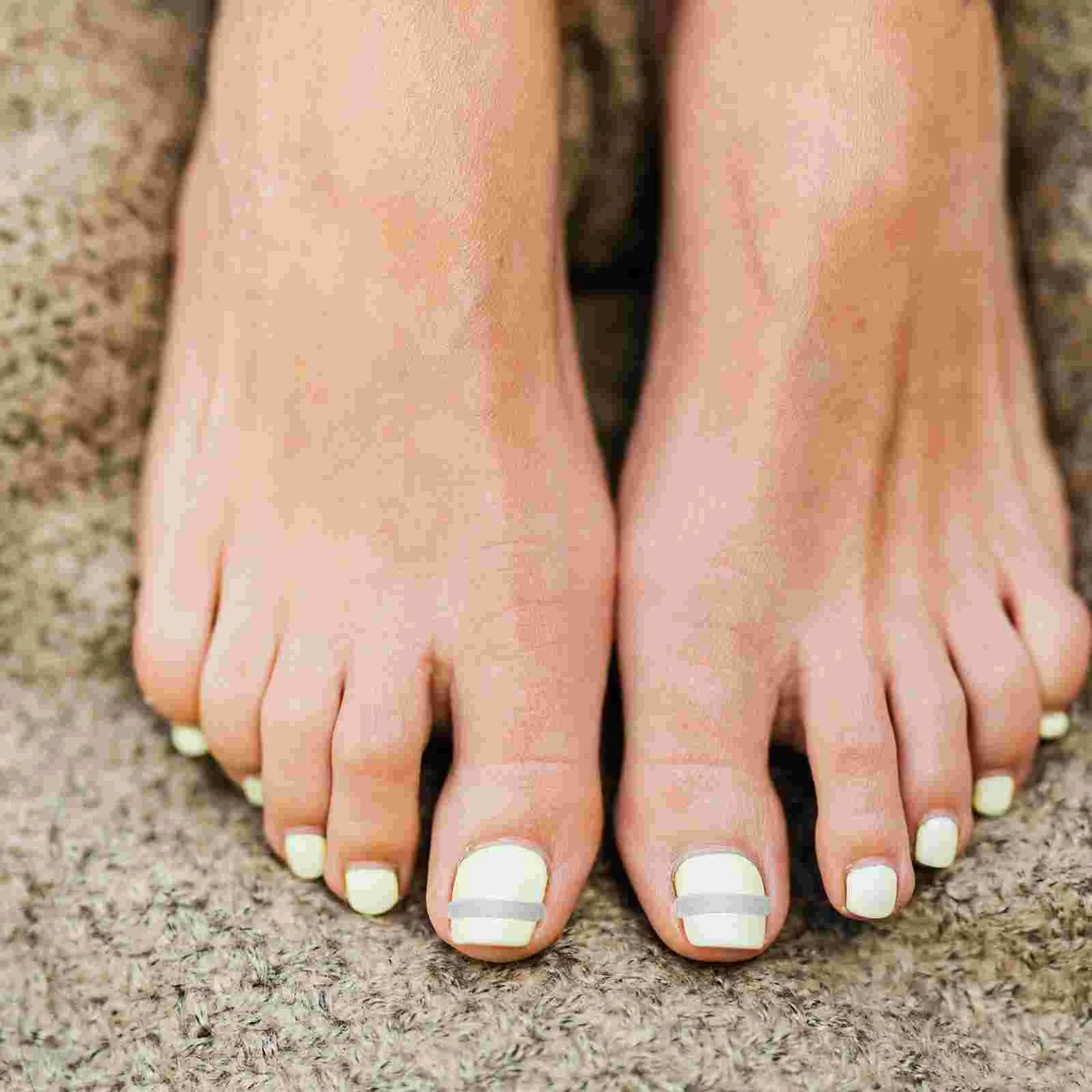 Parches correctores de uñas de los pies, pegatinas adhesivas para alisar, Corrector curvo