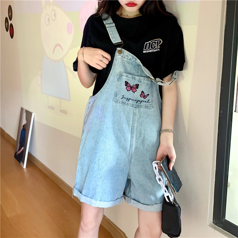 Women's Denim Rompers Playsuits Youthful Wedding Green Cold Emo Workwear Warm Gold Fleece Streetwear Office Wear Ladies Sleeve