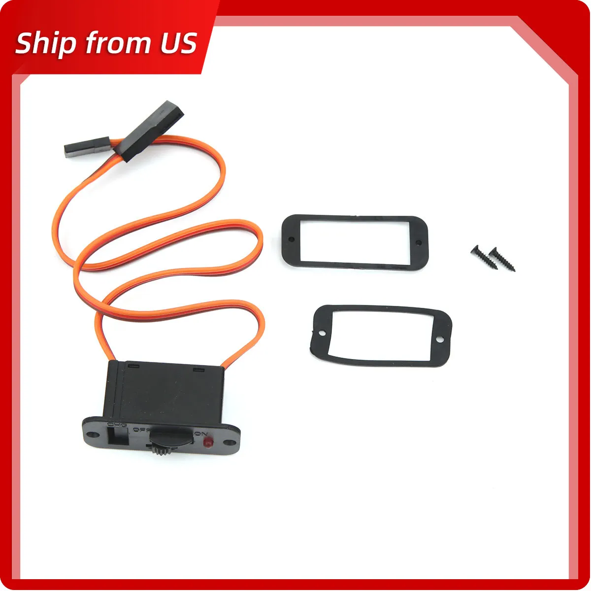 

2PCS RCEXL Big Power TOC Switch w/Futaba Plug - Heavy Duty Ignition Cutoff for RC Airplane Gas Engine Safety System