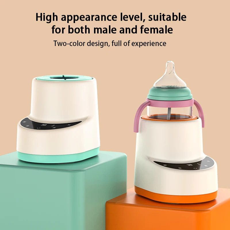 Mélangeur électrique de poudre de secoueur de bouteille de lait de bébé 4 en 1 Machine de chauffe-lait de voyage d'alimentation de nuit à température constante pour les nouveau-nés