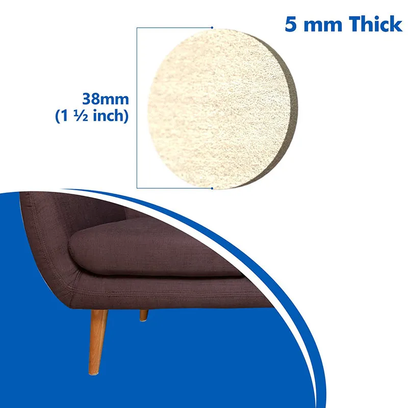 8 Large Self Stick Furniture Felt Sheets 12 Round Felt Pads To Protect Hardwood Floors&Furniture