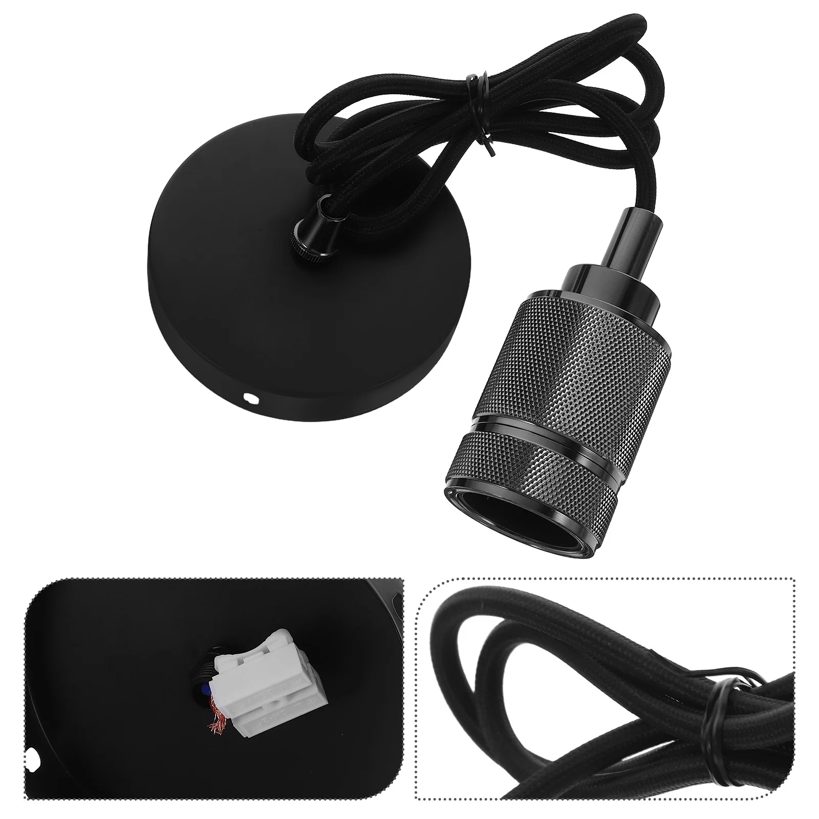 

Подвесные светильники в стиле ретро, цоколь для винтажной лампы, держатель E27, потолочное освещение в деревенском стиле в ресторанах, кафе, декоративное использование