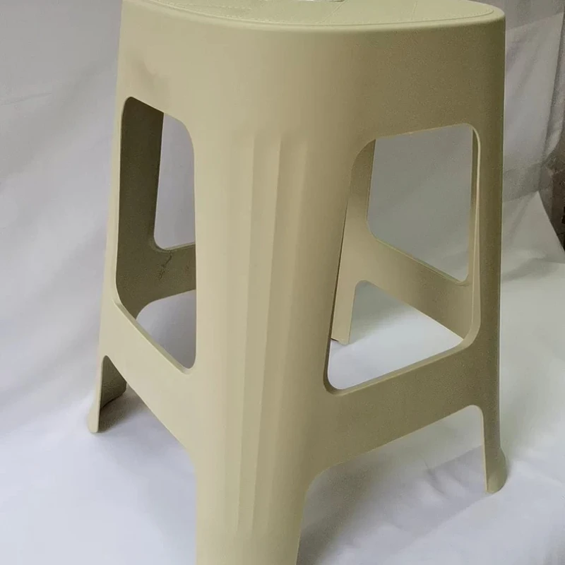 Simple Plastic Stool, Stackable Entryway Shoe Chair for Home Use, Multipurpose Dining Chair for Restaurant Cafe Snack Bar
