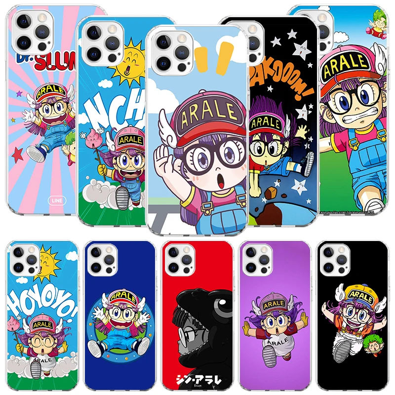 Dr Slump Arale Anime Phone Case For iPhone 16 15 Plus 11 14 Pro Max 13 12 Mini XS X 7 8 + SE Pattern Customized Couqe Cover 11 1