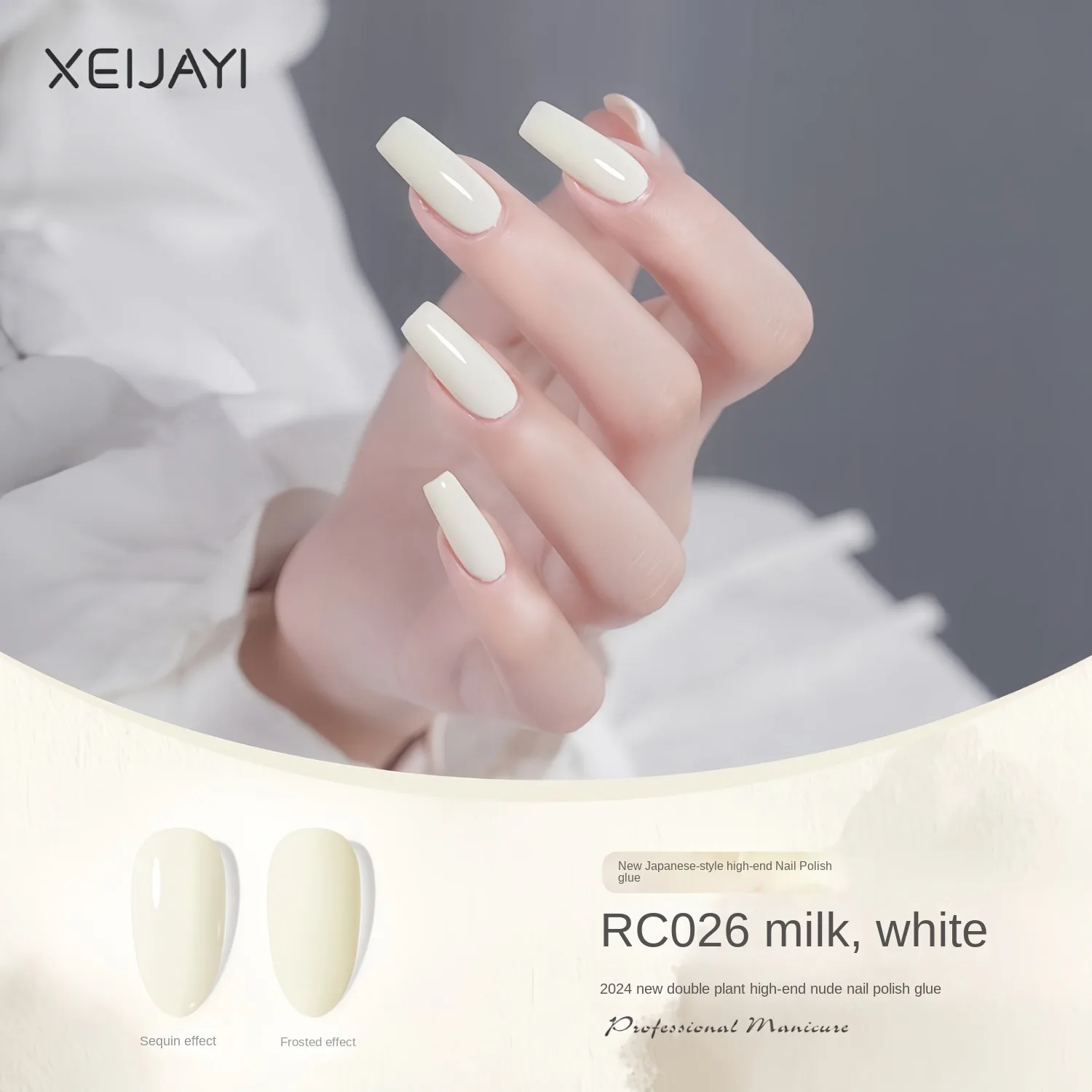 XEIJAYI-Esmalte em Gel, Nail Art, Semi-Permanente, Jelly Top Coat, Base de Borracha, Tinta Híbrida, Verniz, Regular, 102 Cores