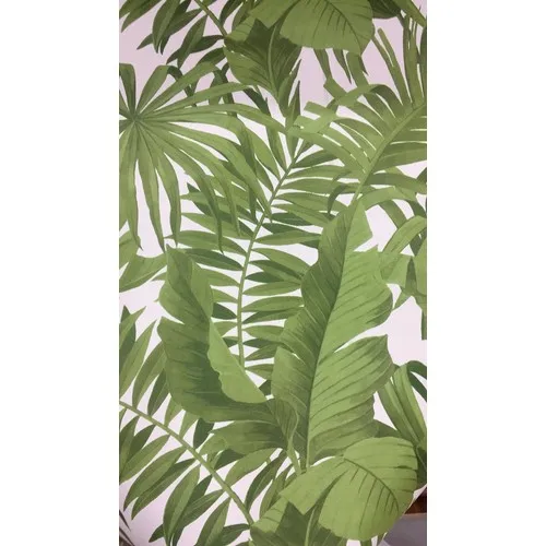 Emerald Light Green Big Leaf Tropical Wallpaper 5.33 sqm